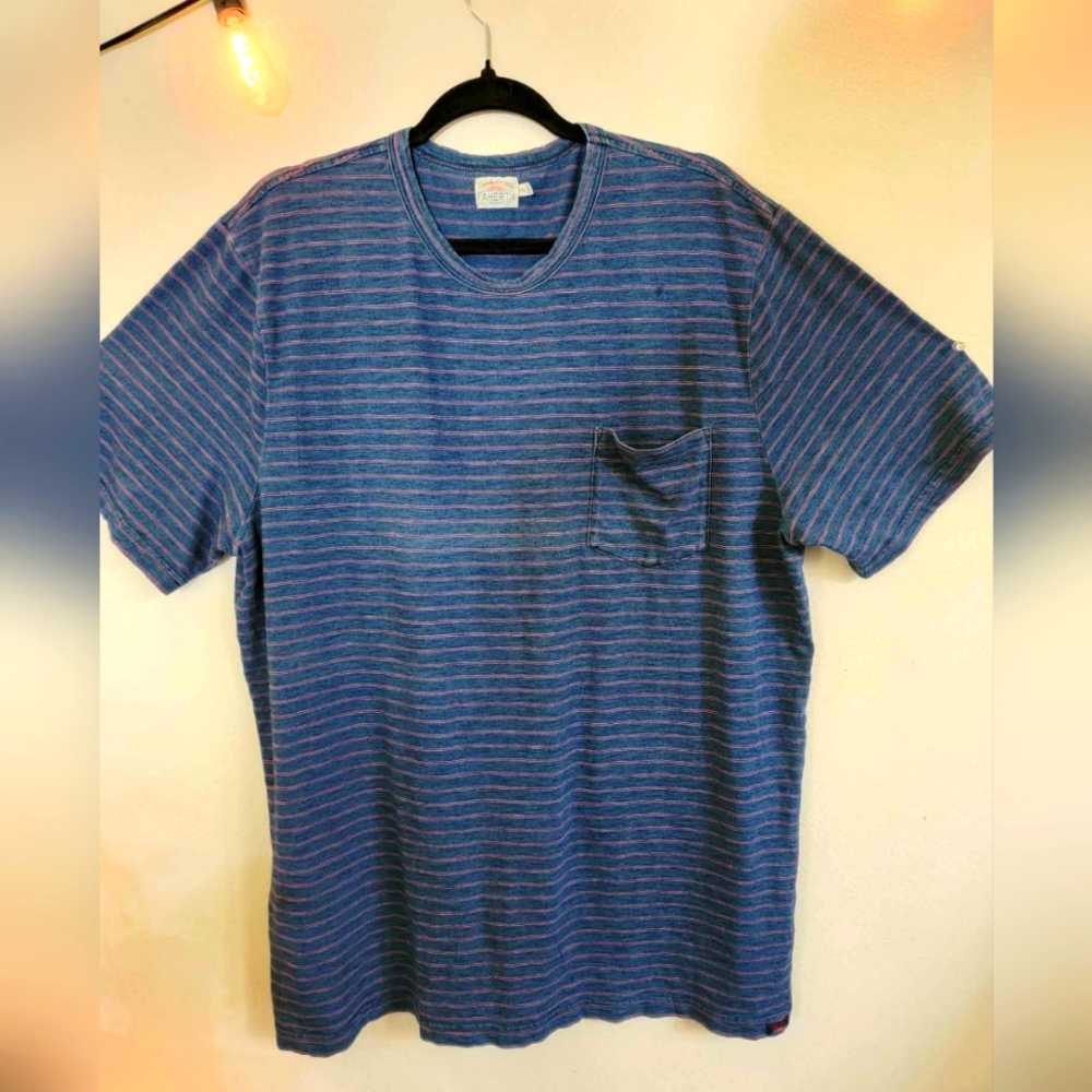 Faherty XXL Striped Travel Tee
